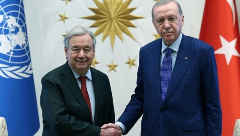 Recep Tayyip Erdoğan, BM Genel Sekreteri Guterres’i Beştepe’de kabul etti