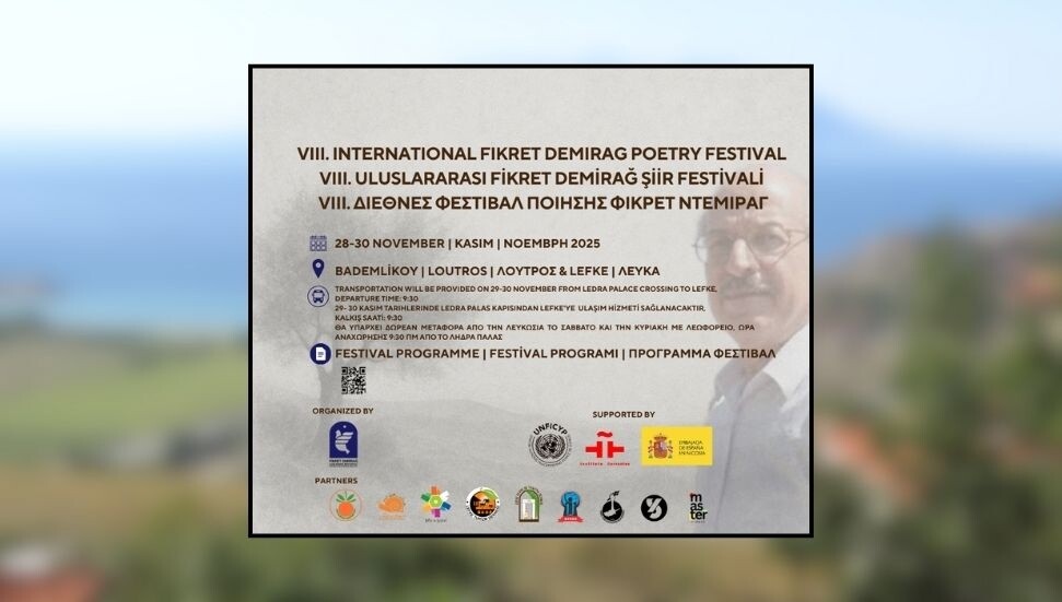 8’inci Uluslararası Fikret Demirağ Şiir Festivali cuma günü başlıyor