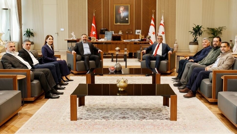 Cumhurbaşkanı Erhürman, KİEF heyetini kabul etti