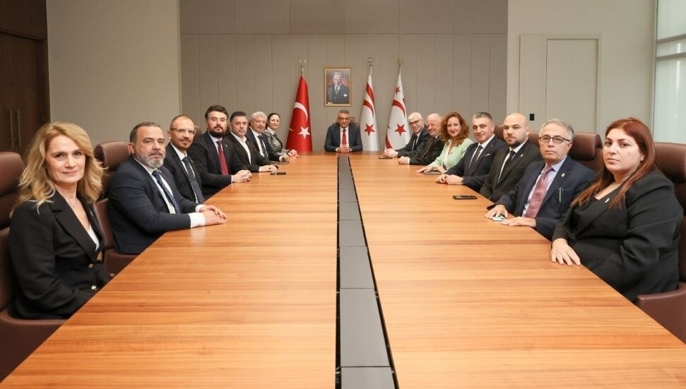 Cumhurbaşkanı Erhürman, Sanayi Odası’nı kabul etti: Çalışmalar ele alındı