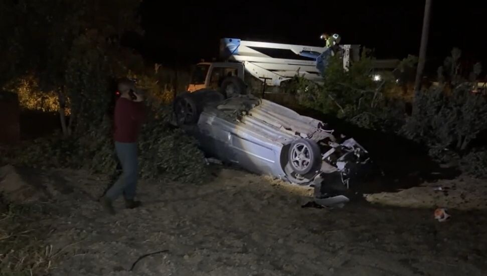 Gazimağusa-Lefkoşa anayolunda trafik kazası: 2 yaralı