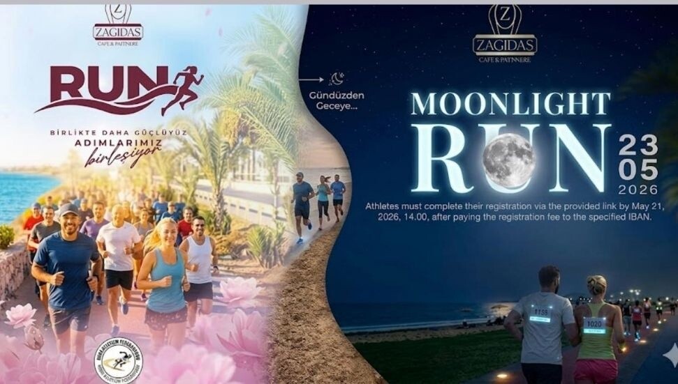 İskele'de bir ilk: "Zagidas Moonlight Run" geceyi aydınlatacak