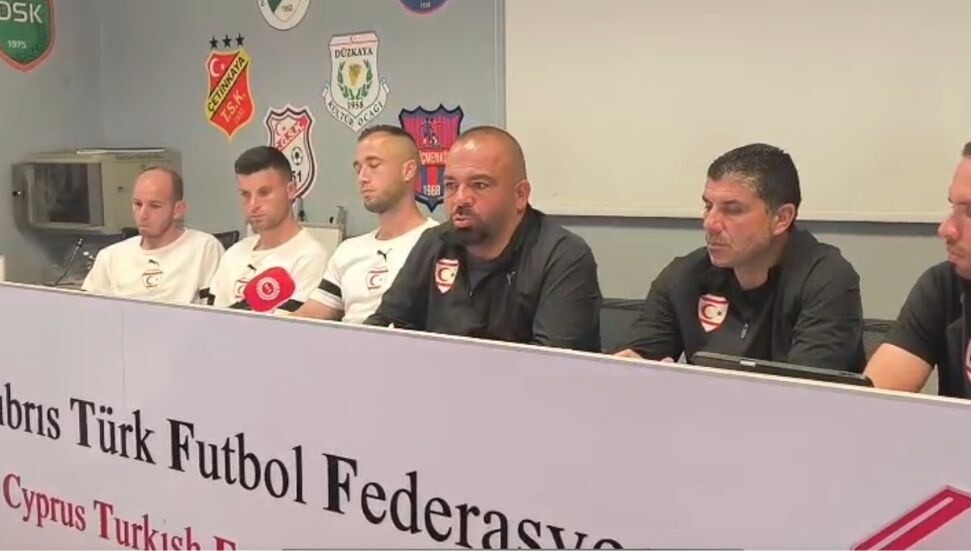 KKTC A Milli Futbol Takımı'ndan basın toplantısı: Milli takım ülke futbolunda büyük heyecan yarattı