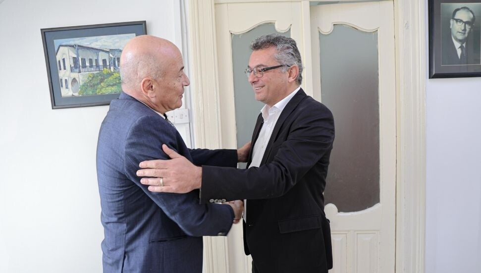 Erhürman Discusses Cyprus Issue with Swiss Ambassador Burgener