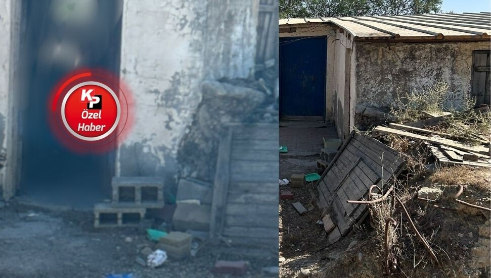 Yıkılmaya yüz tutmuş yapılar işçilerin barınağı oldu!