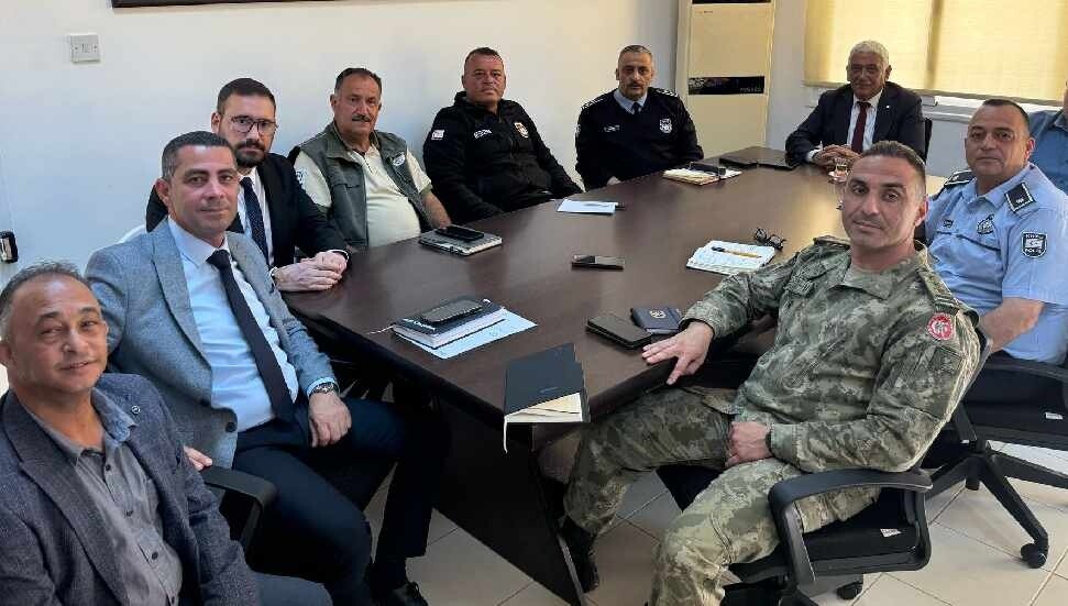 Güzelyurt İlçe Emniyet Kurulu, güvenlik ve yangın önlemleri için harekete geçti