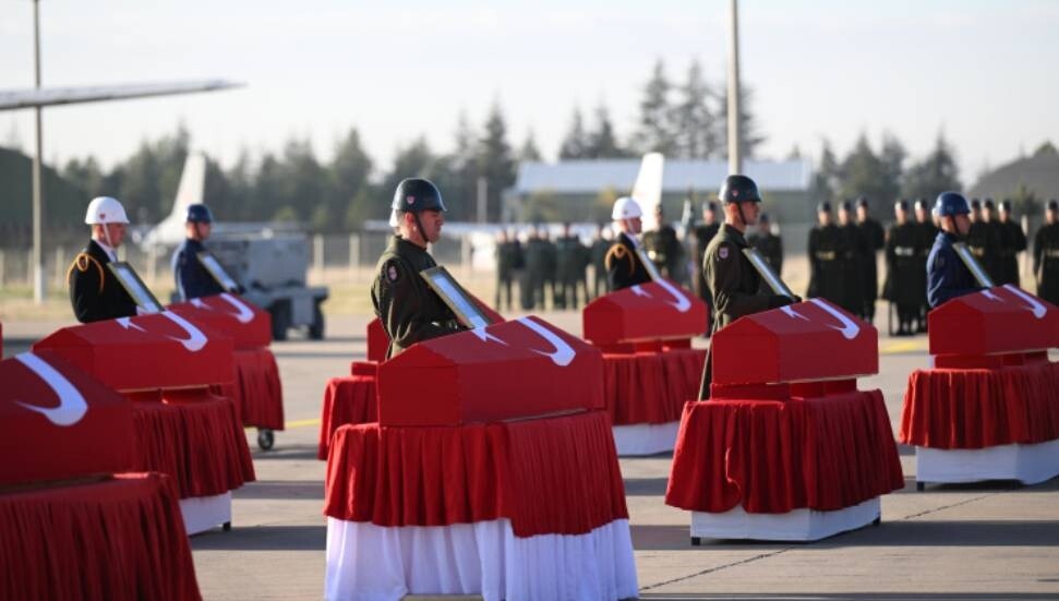 Ceremony Held for 20 Turkish Soldiers Killed in Georgia Plane Crash