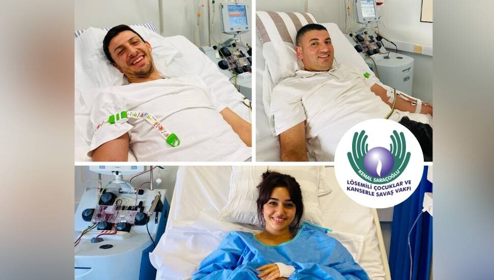 Aspur Yükselir, Ali Solelgil ve Hasret Altunbıçak bağışlarıyla üç hastaya umut oldu