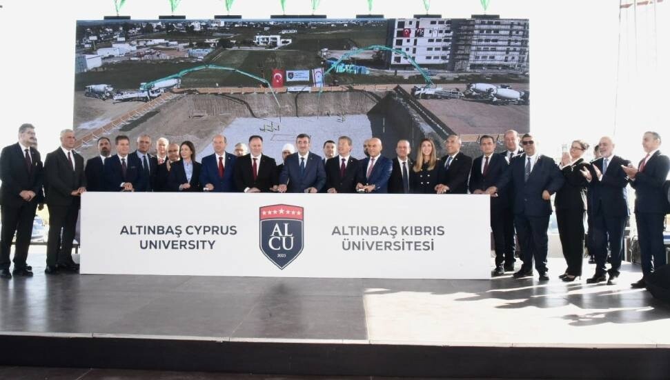 Altınbaş Kıbrıs Üniversitesi Minareliköy Kampüsü temel atma töreni yapıldı