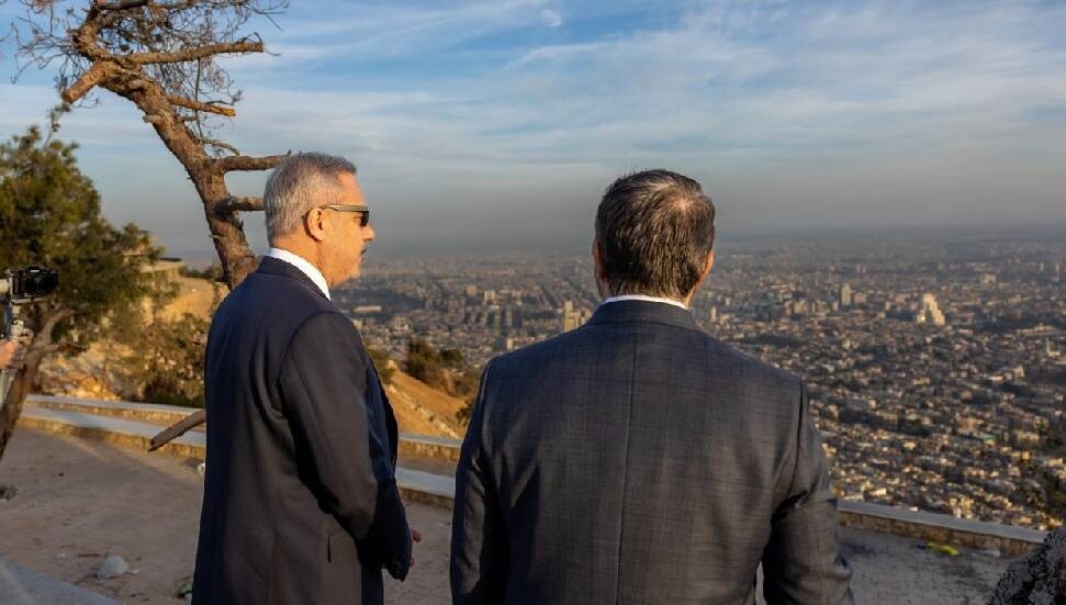 Hakan Fidan, Kasyun Dağı'ndan Şam'ı seyretti