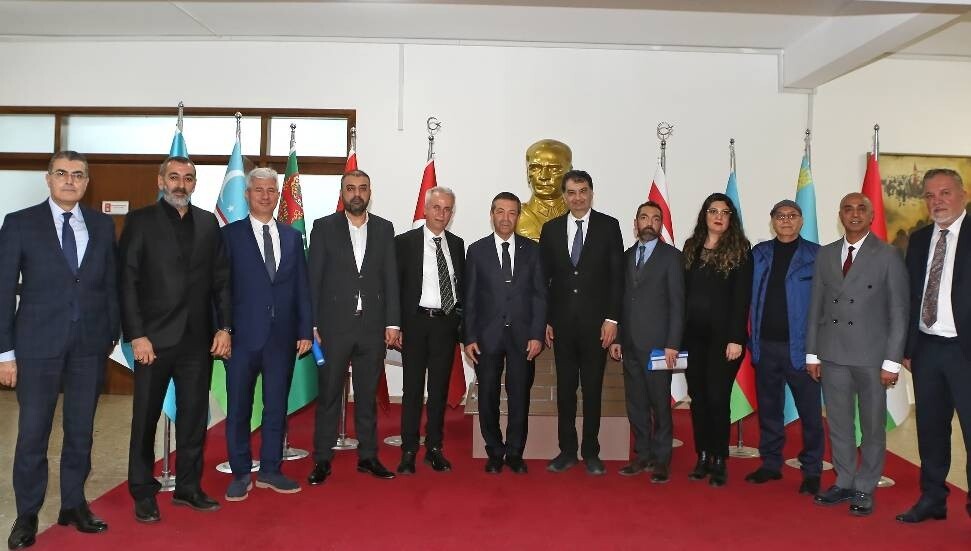 Dışişleri Bakanı Tahsin Ertuğruloğlu, SANKON heyetini kabul etti