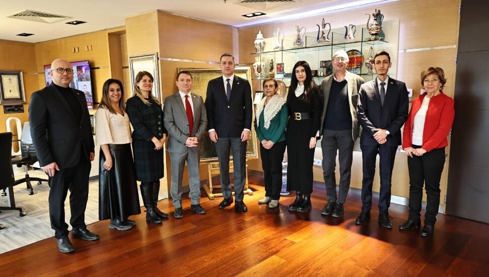 Kıbrıs Türk Kültür Derneği, Türkiye Barolar Birliği Başkanı Erinç Sağkan’ı ziyaret etti